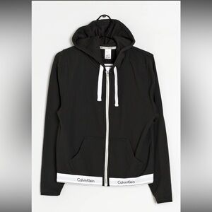 Calvin Klein Black Zip-Up Hoodie